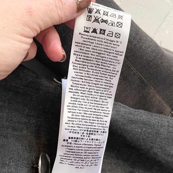 Elisa Cavaletti Y2K Women’s Jersey Knit Blazer Cotton Stretch asymmetrical Sz M - Picture 11 of 15